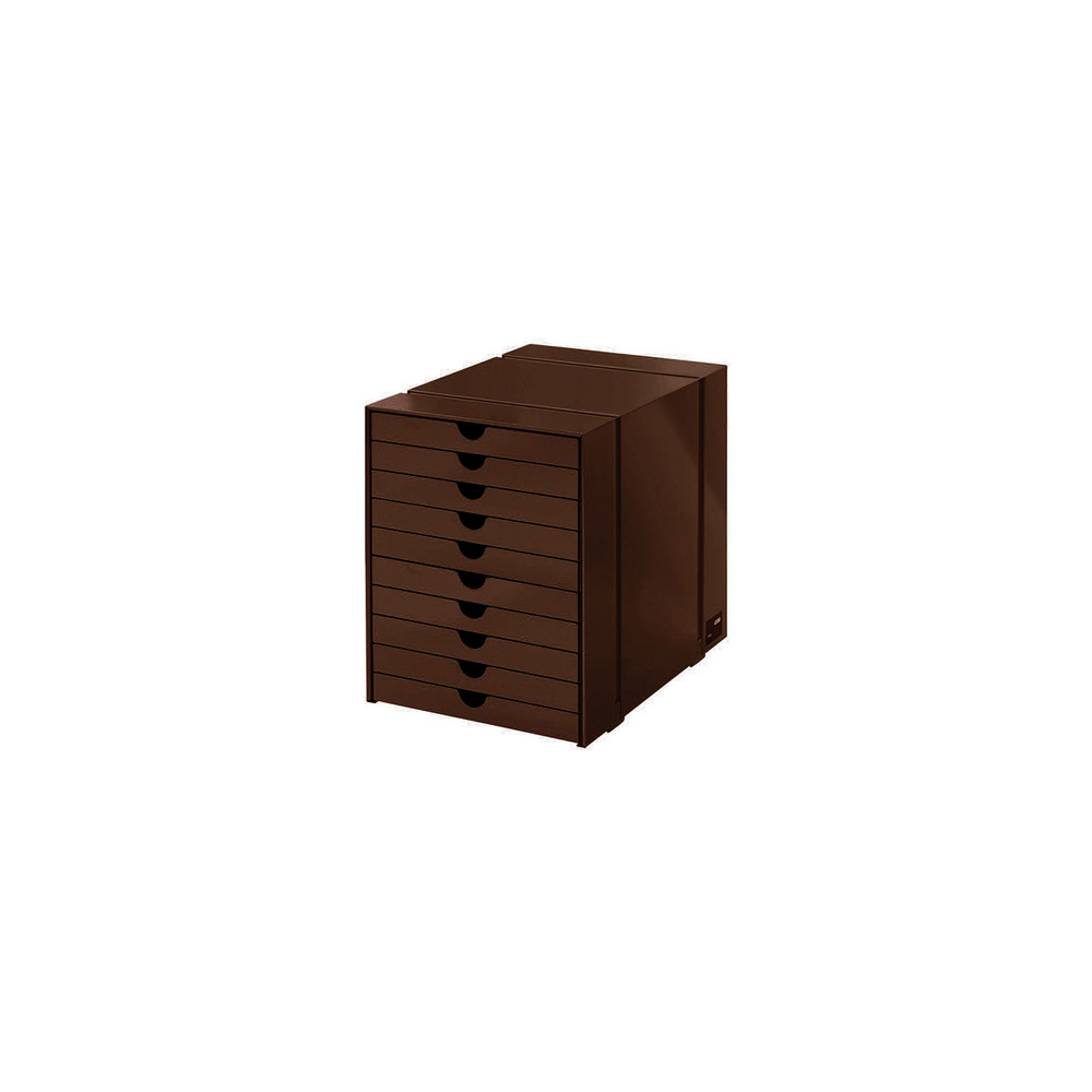 [재고보유] USM Inos Box Set C4 With 10 Closed Trays (Brown)
