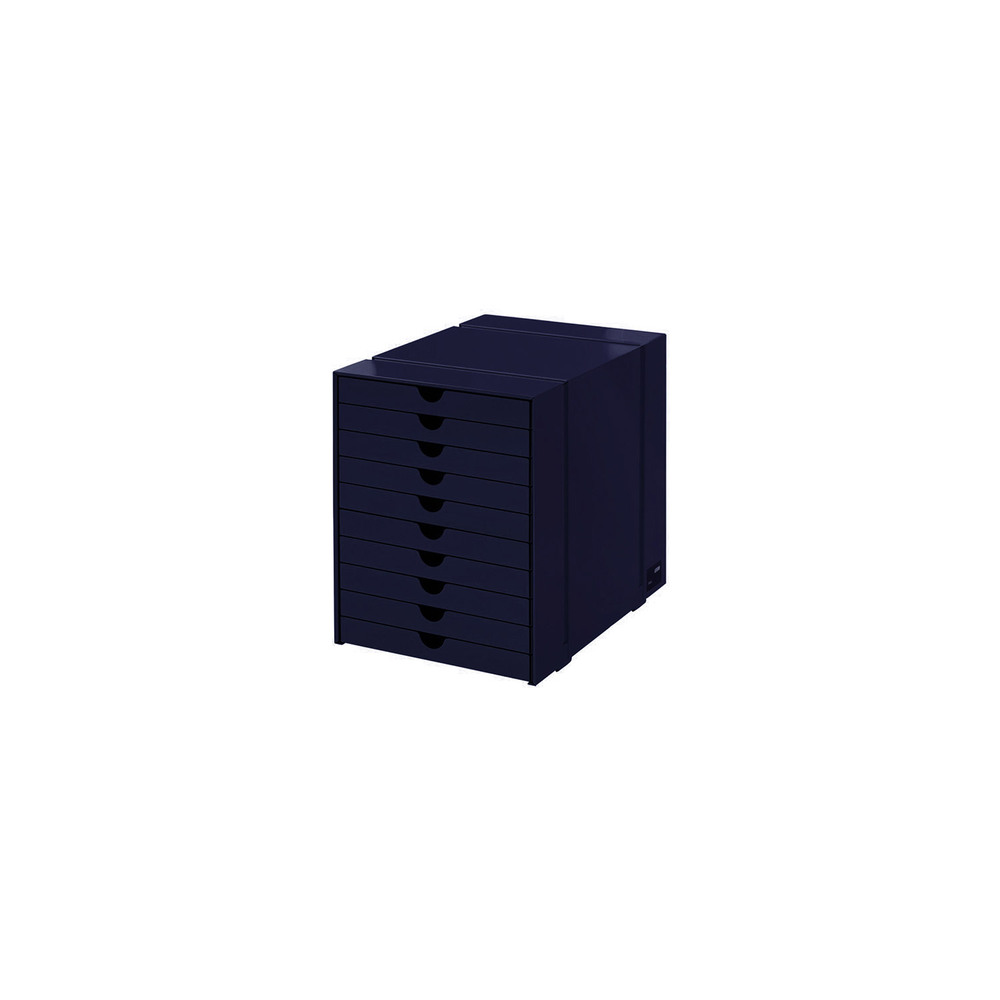 [재고보유] USM Inos Box Set C4 With 10 Closed Trays (Steel Blue)