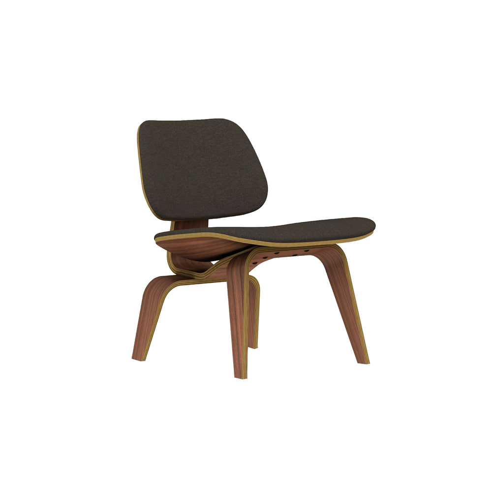 Eames Molded Plywood Lounge Chair, Wood Base (Hollow)