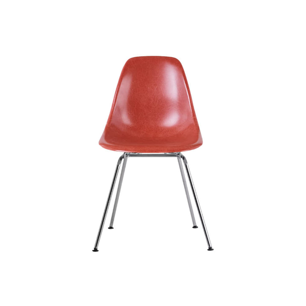 Eames Molded Fiberglass Side Chair, 4-Leg (Terracotta)전시품 20%