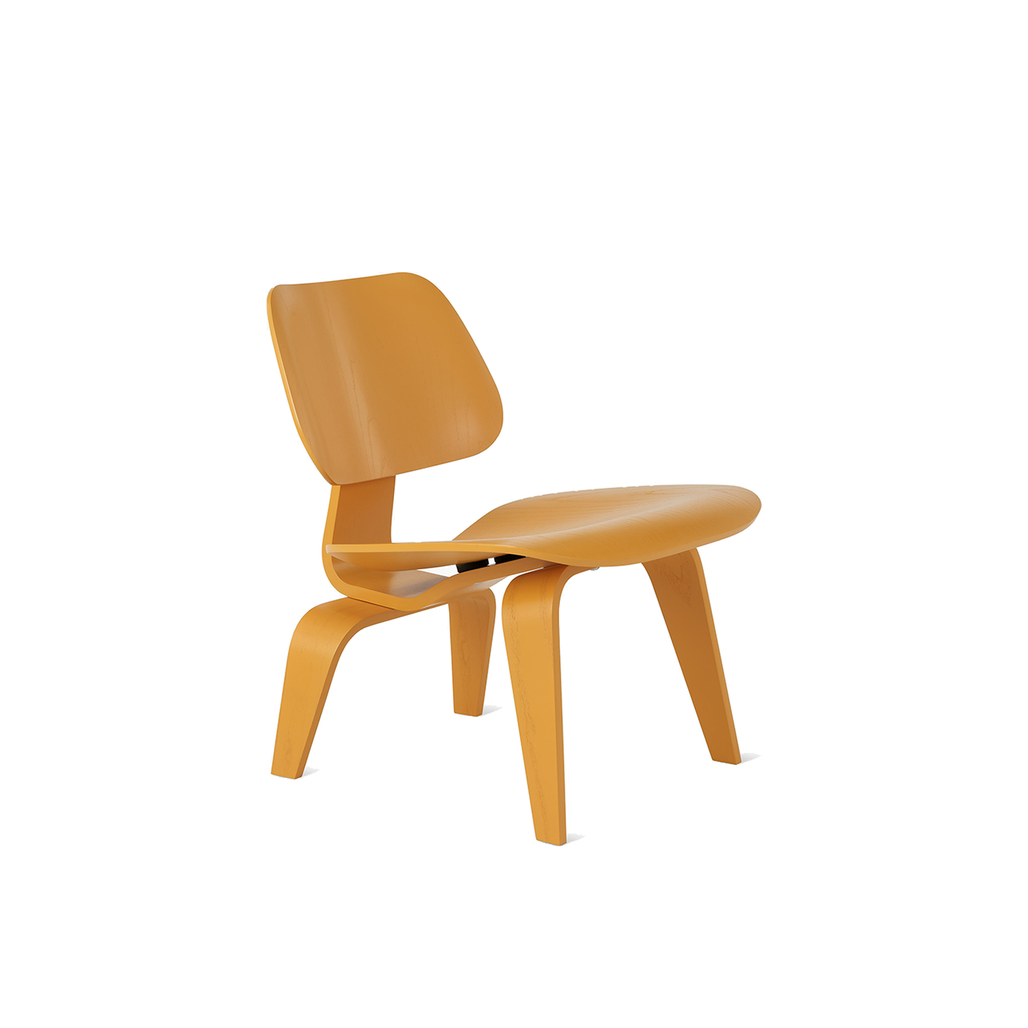 [주문상품] Eames Molded Plywood Lounge Chair, Wood Base (Deep Yellow)