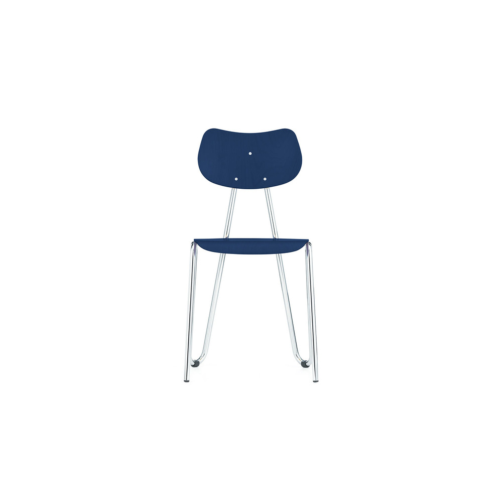 Arno 417 Chair (Dark Blue Stained Beech)