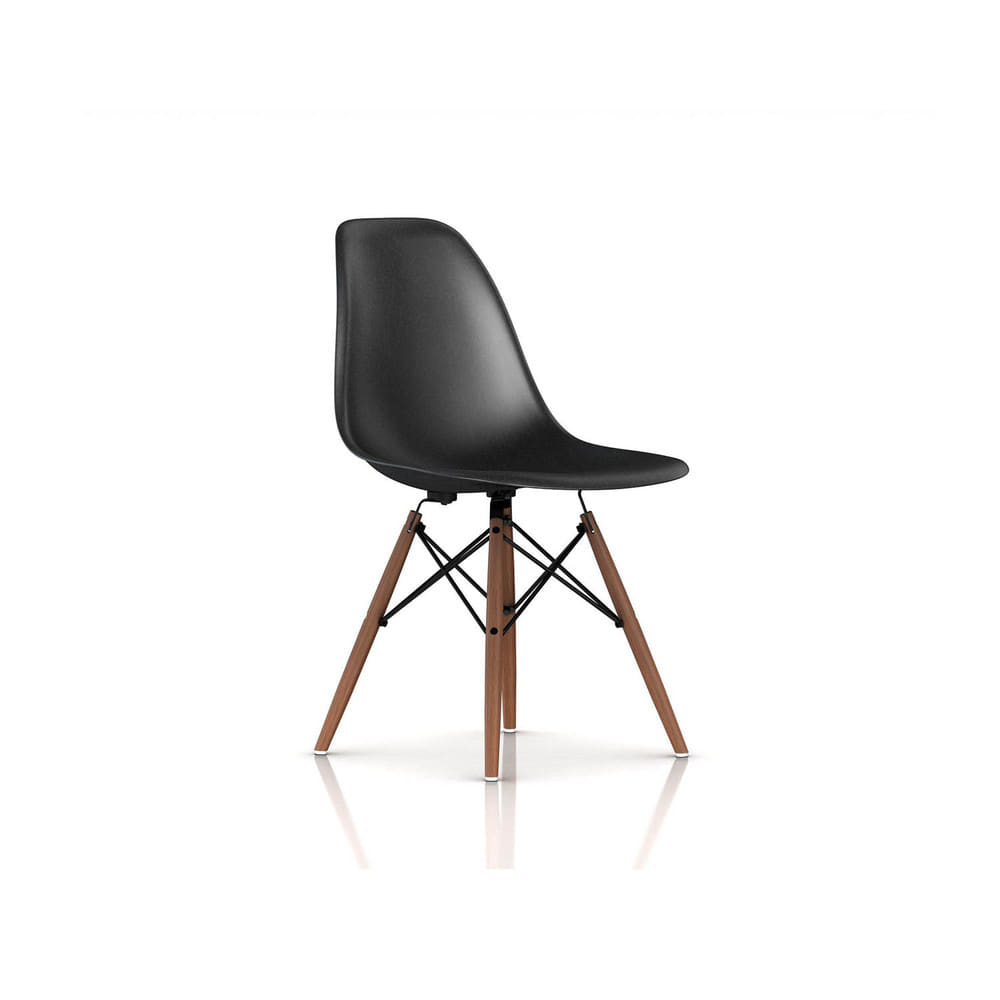 Eames Fiberglass Chair, Dowel Base Walnut (2 Color)