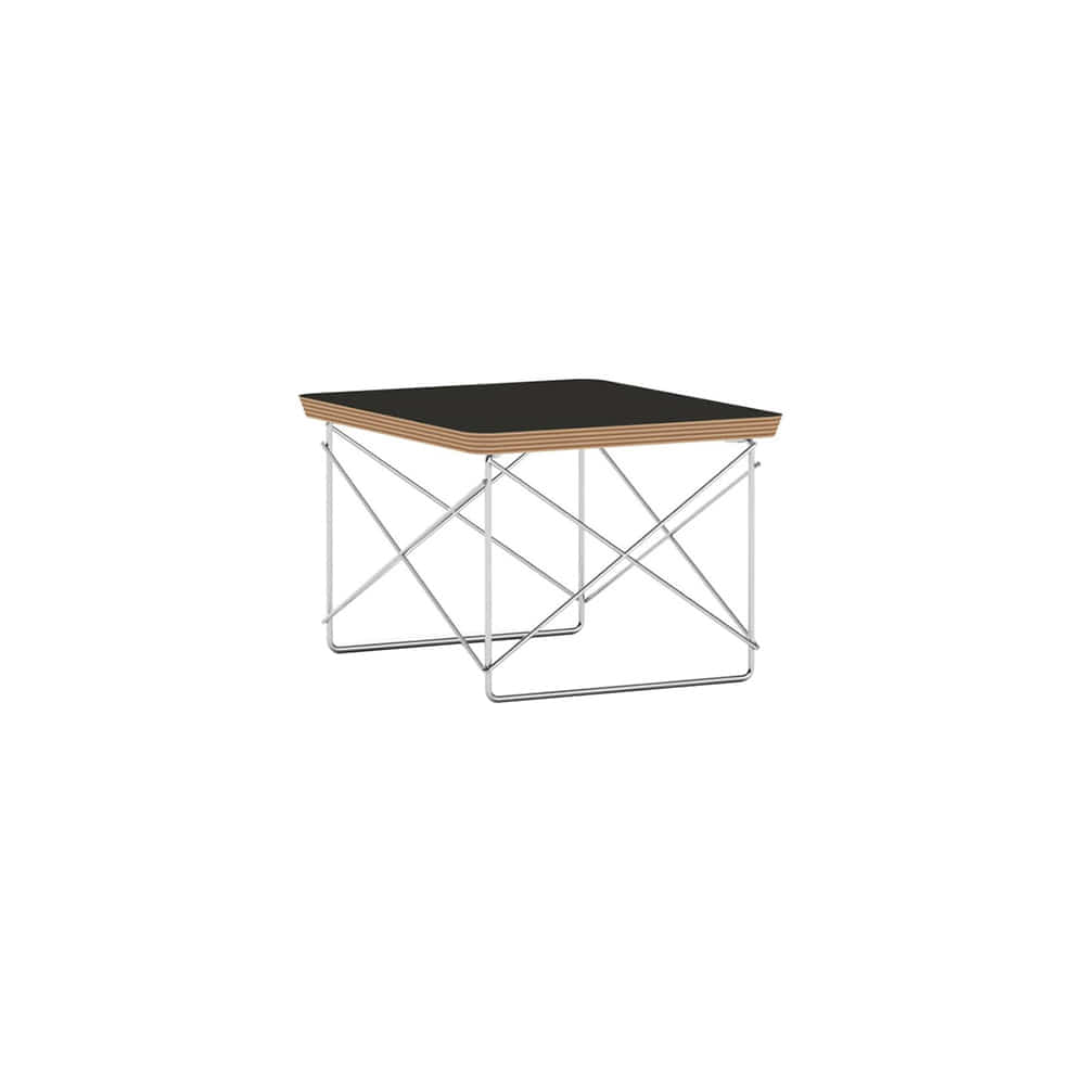 Eames Wire Base Low Table (Black/Chrome)