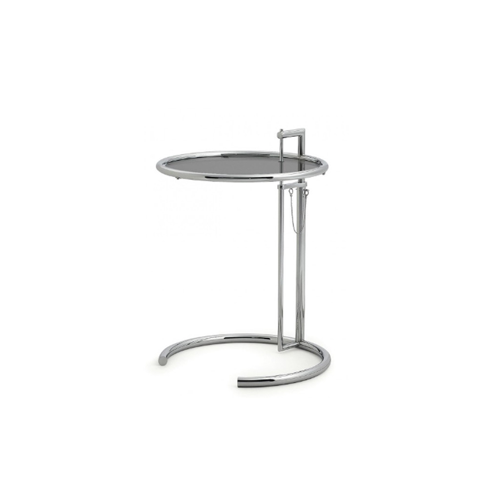 [빠른배송] Adjustable Table E 1027 (Smoked Glass grey top)