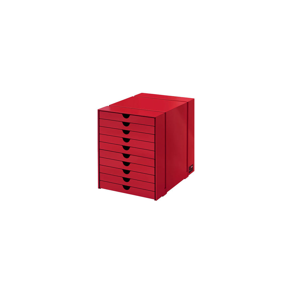 [7월초 입고예정] USM Inos Box Set C4 With 10 Closed Trays (Ruby Red)