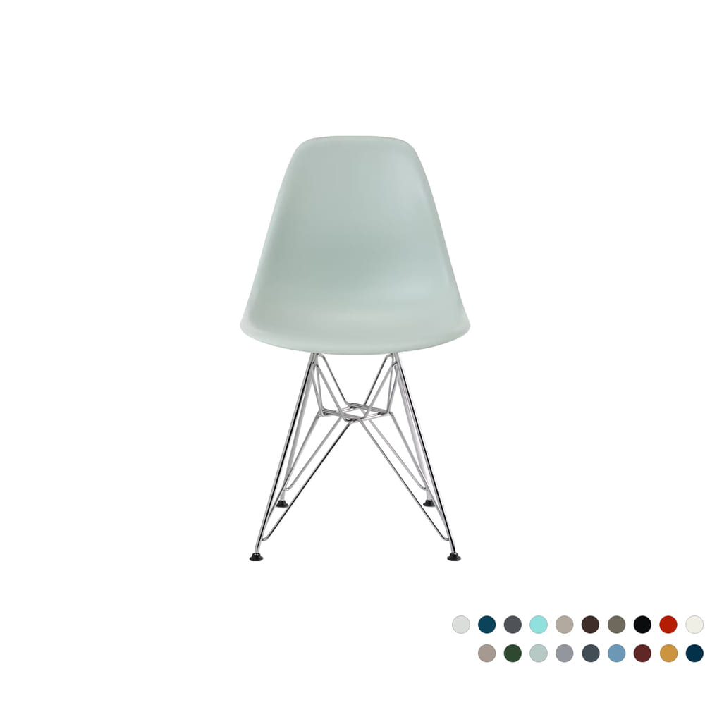 Eames Molded Plastic Side Chair, Wire-Base (19 Colors)