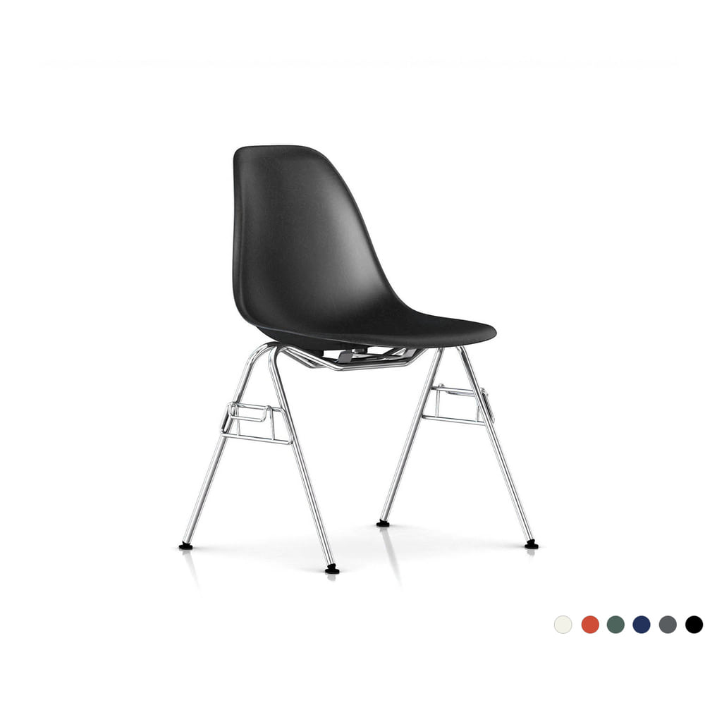 Eames Molded Fiberglass Chair, Stacking Base (6 Colors)