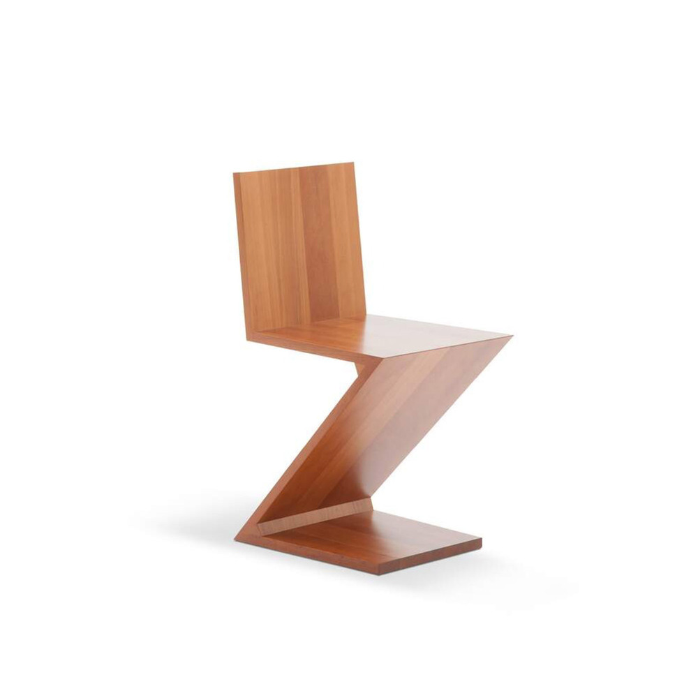 Zig-Zag Chair (Natural Cherry Wood)