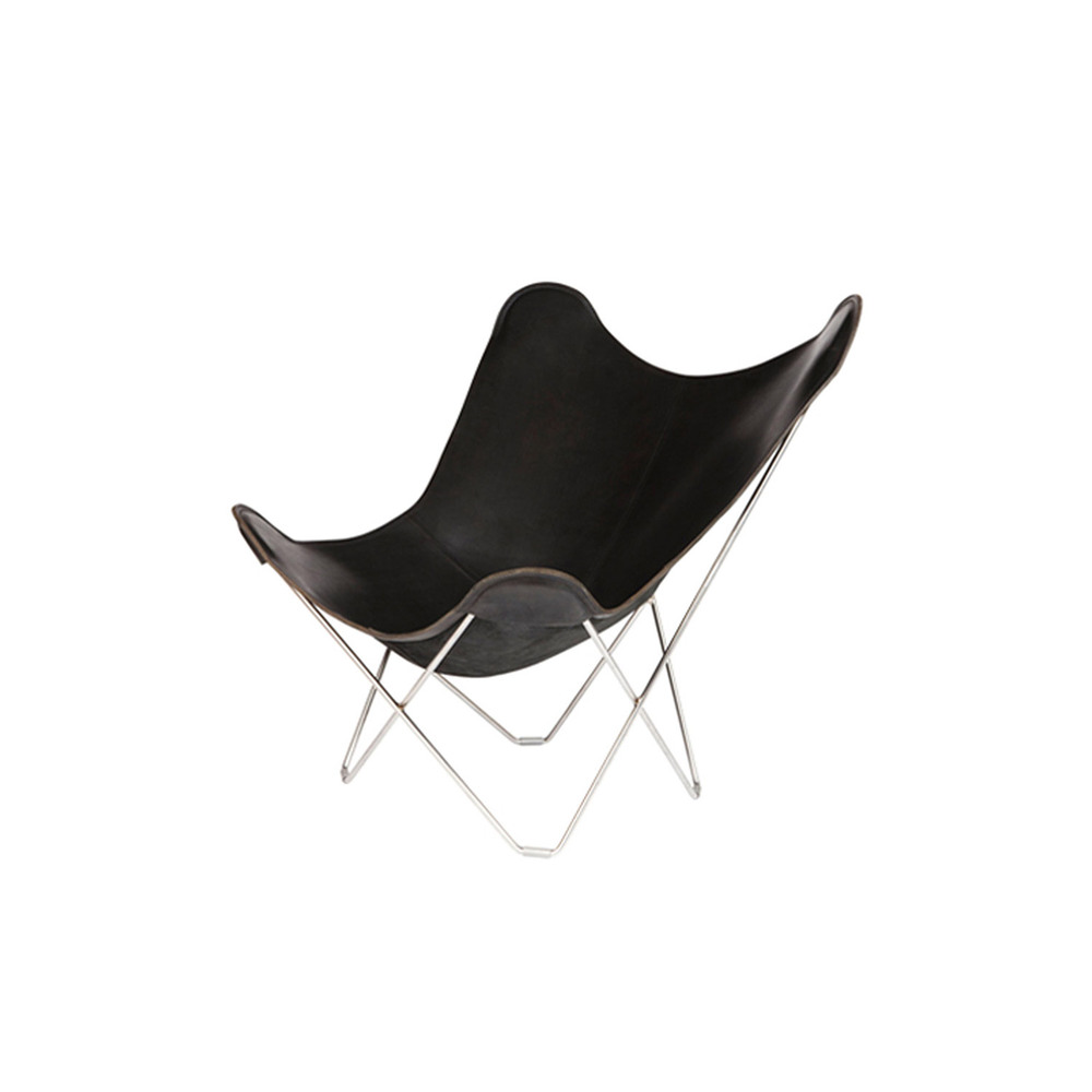 Leather Butterfly Chair (chrome)전시품 50%