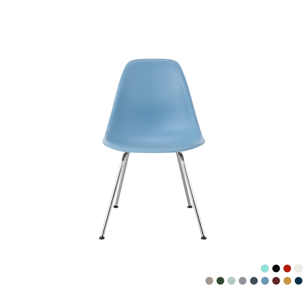 Eames Molded Plastic Side Chair, 4-leg Base (13 Colors)