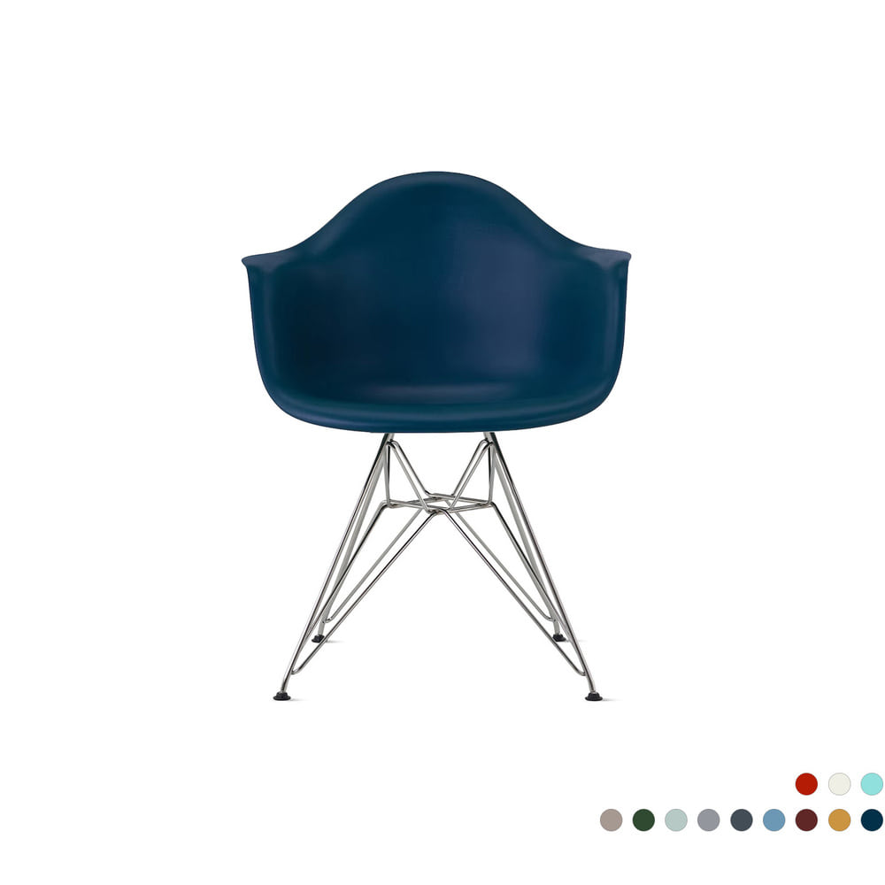 Eames Molded Plastic Armchair, Wire-Base (13 Colors)