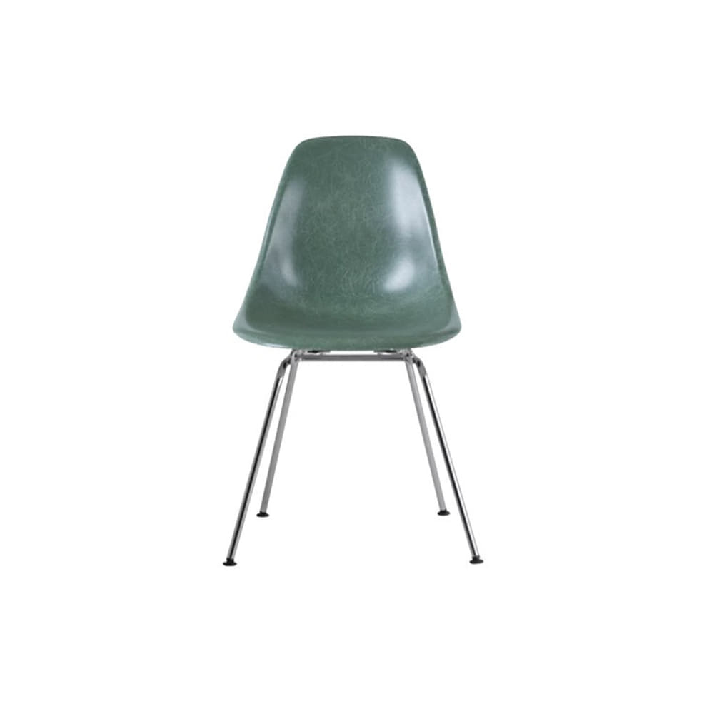 Eames Molded Fiberglass Side Chair, 4-Leg (Dark Seafoam)전시품 20%