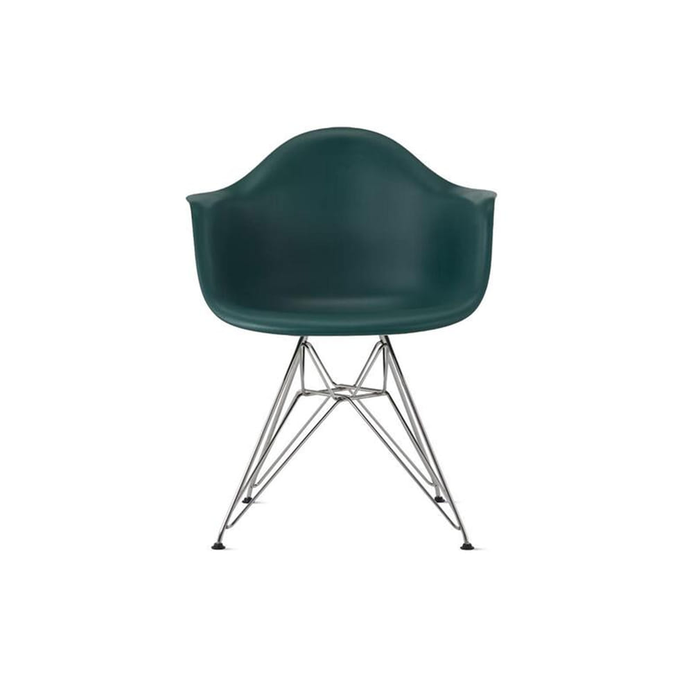 Eames Molded Plastic Armchair, Wire-Base (Evergreen)전시품 20%