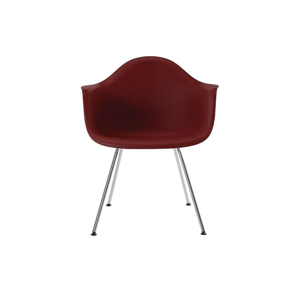 Eames Molded Plastic Armchair, 4-Leg Base (Brick Red)전시품 30%